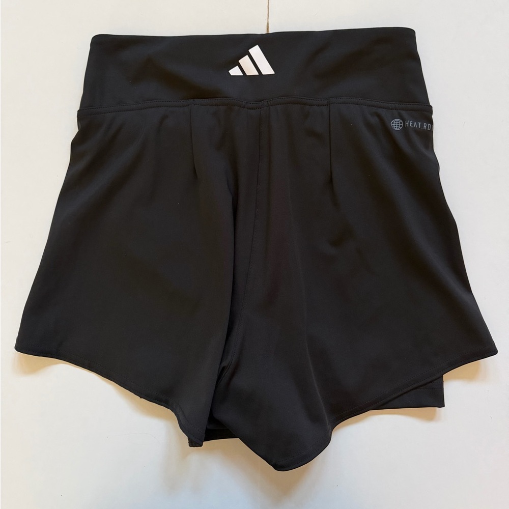 Adidas black 2 in 1 layered S shorts like new. Tennis, pickleball, running, yoga